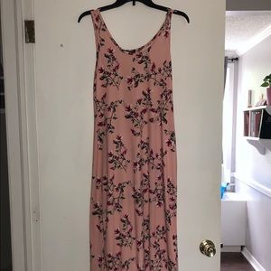 Pink maxi dress